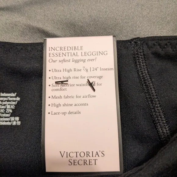 Victoria's Secret Incredible Essential Ultra High Rise Lace Up Leggings - Picture 6 of 7